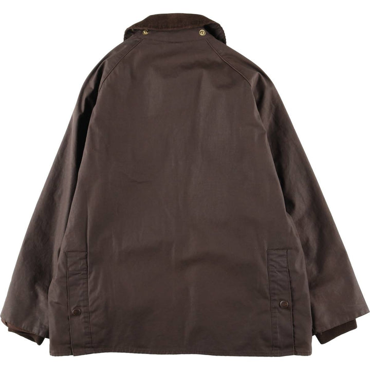Vintage 80s-90'S Barbour Bedale 3-Warrant waxed cotton oiled jacket, made in England, men's size L cotton brown type Vintage Second Hand