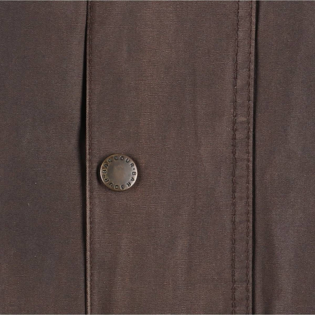 Vintage 80s-90'S Barbour Bedale 3-Warrant waxed cotton oiled jacket, made in England, men's size L cotton brown type Vintage Second Hand