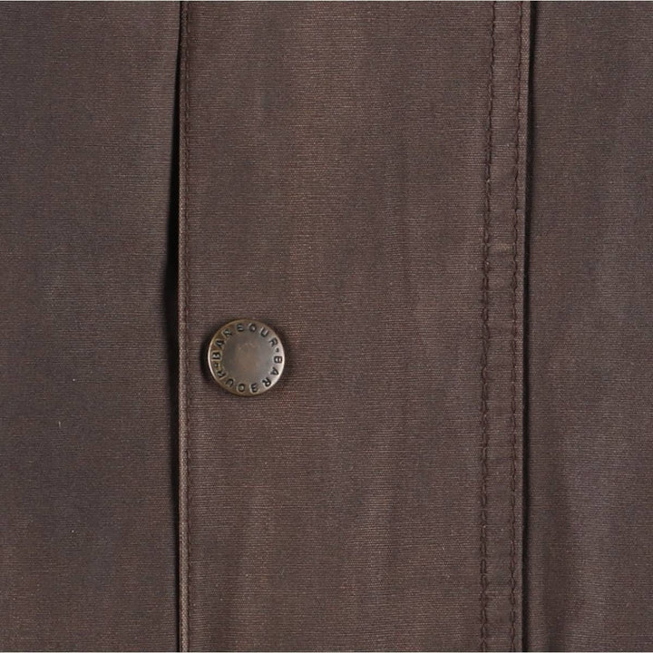 Vintage 80s-90'S Barbour Bedale 3-Warrant waxed cotton oiled jacket, made in England, men's size L cotton brown type Vintage Second Hand