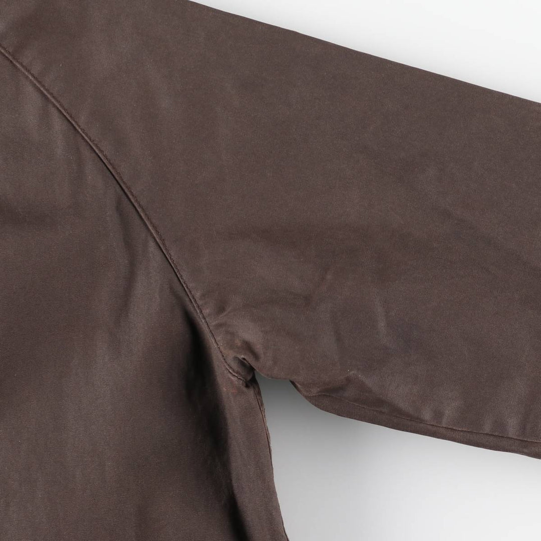 Vintage 80s-90'S Barbour Bedale 3-Warrant waxed cotton oiled jacket, made in England, men's size L cotton brown type Vintage Second Hand