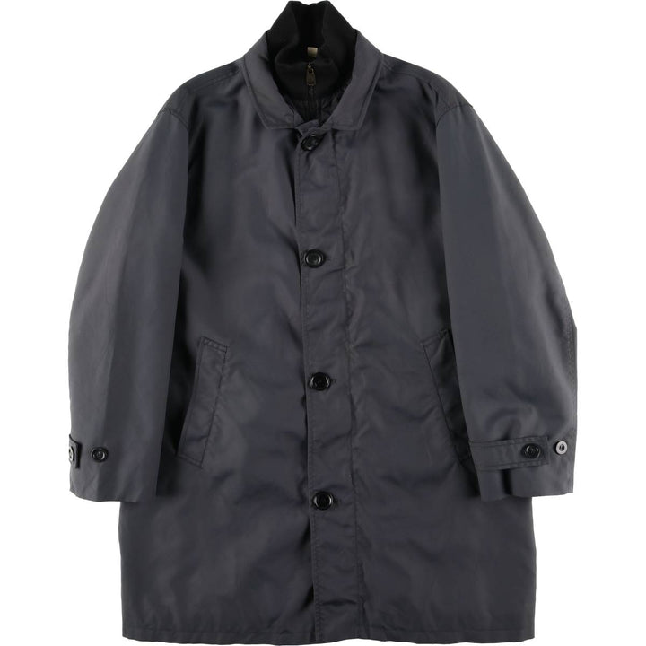Burberry's BURBERRY LONDON padded Balmacaan coat, women's size XL polyamide Charcoal Vintage Second Hand