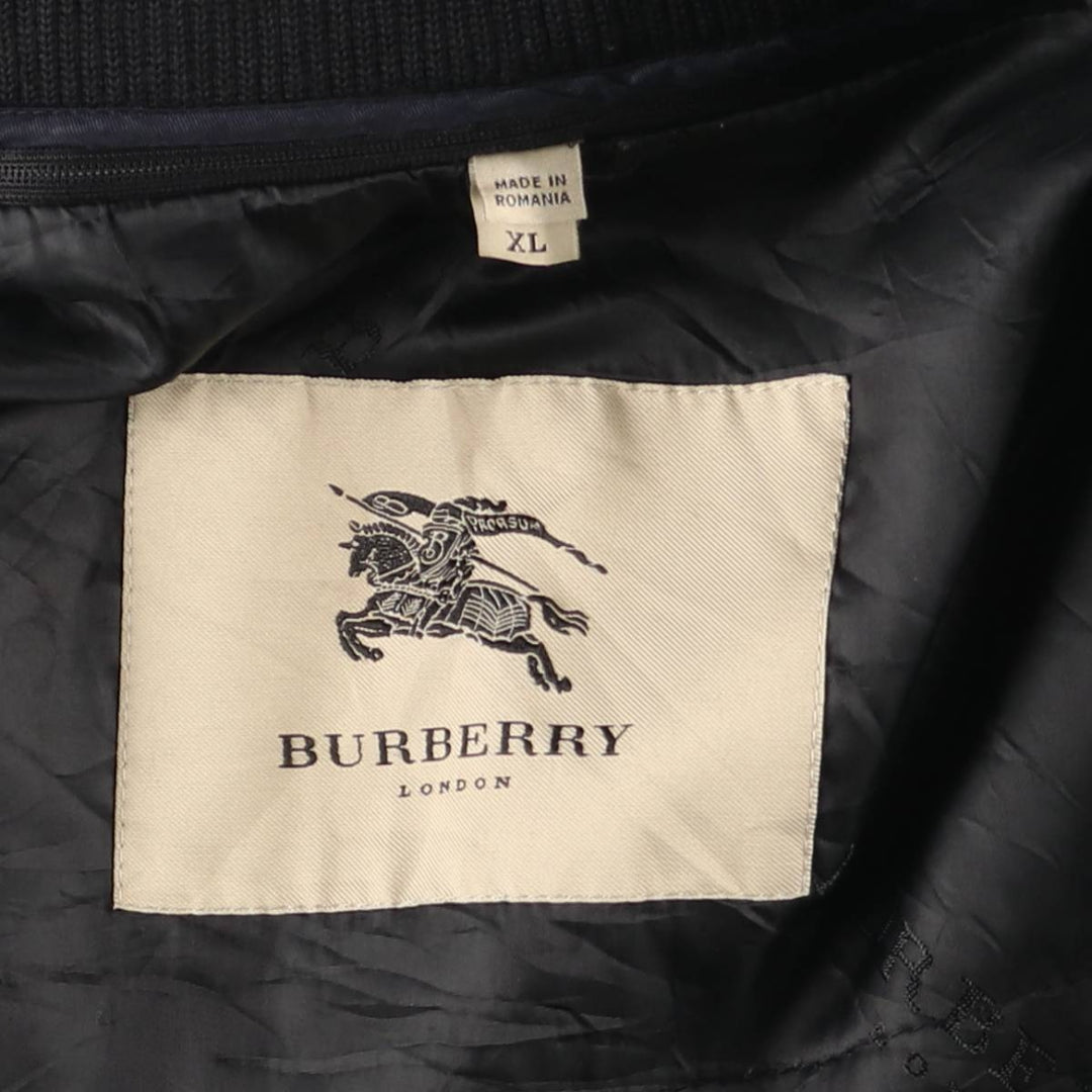Burberry's BURBERRY LONDON padded Balmacaan coat, women's size XL polyamide Charcoal Vintage Second Hand