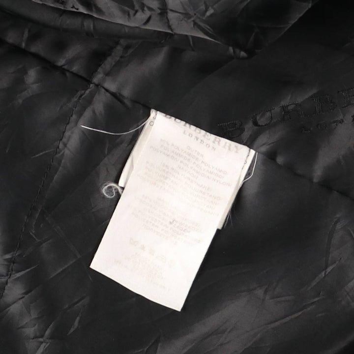Burberry's BURBERRY LONDON padded Balmacaan coat, women's size XL polyamide Charcoal Vintage Second Hand
