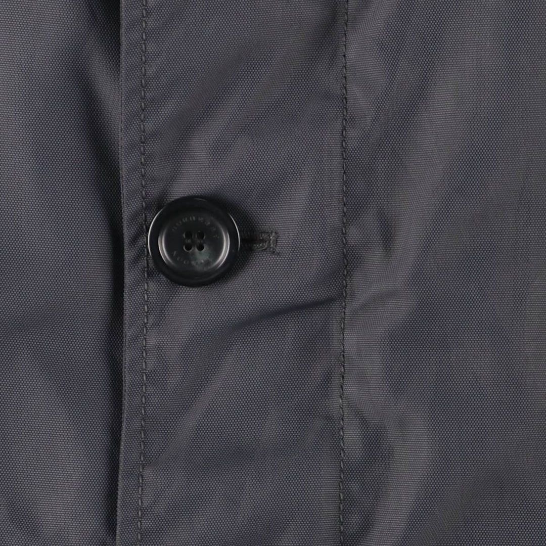 Burberry's BURBERRY LONDON padded Balmacaan coat, women's size XL polyamide Charcoal Vintage Second Hand