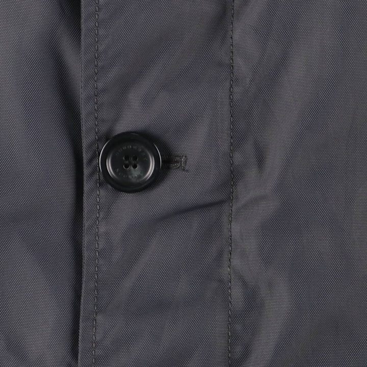 Burberry's BURBERRY LONDON padded Balmacaan coat, women's size XL polyamide Charcoal Vintage Second Hand