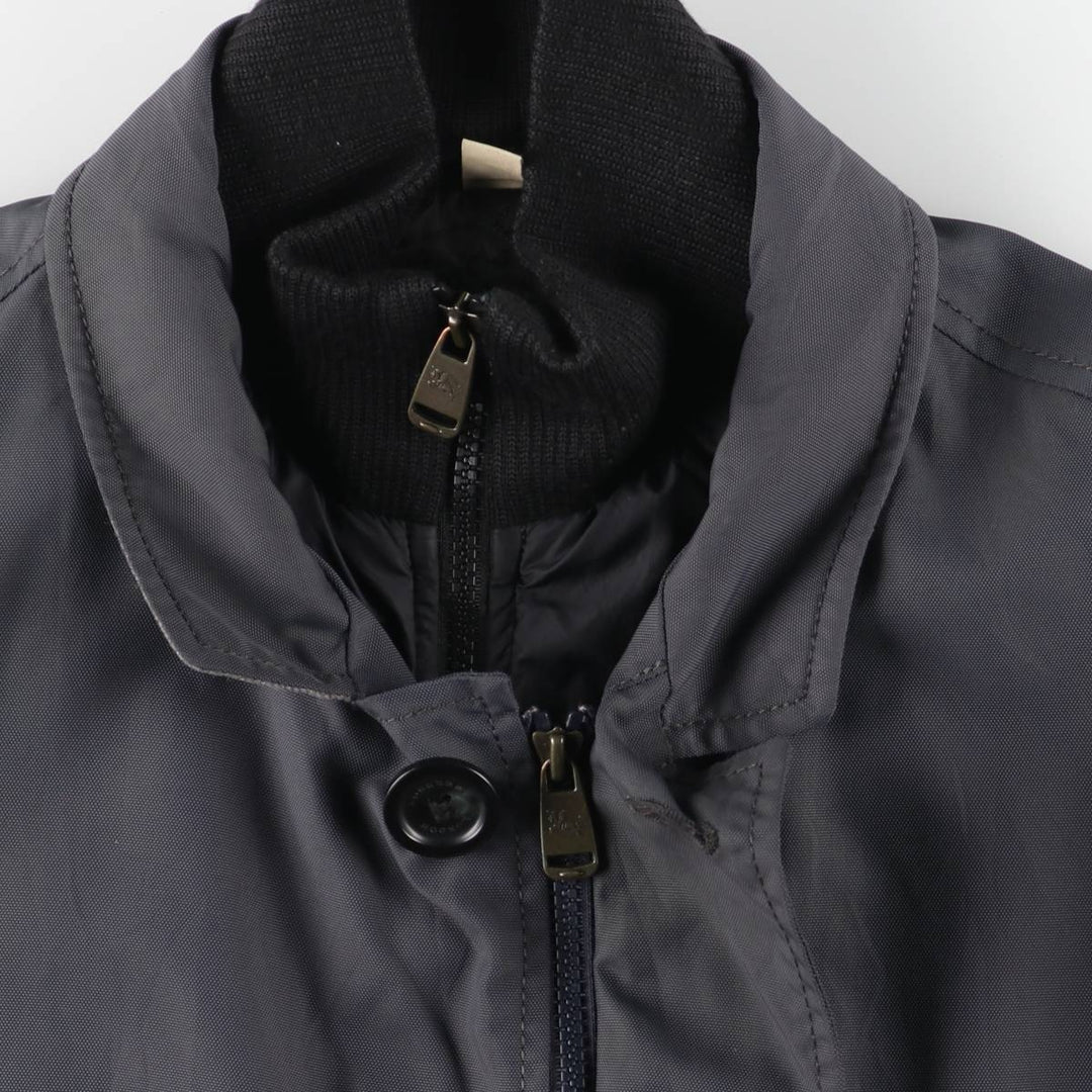 Burberry's BURBERRY LONDON padded Balmacaan coat, women's size XL polyamide Charcoal Vintage Second Hand
