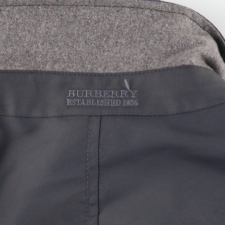 Burberry's BURBERRY LONDON padded Balmacaan coat, women's size XL polyamide Charcoal Vintage Second Hand