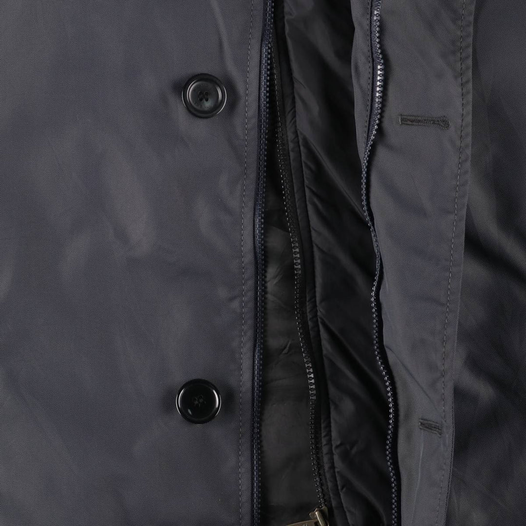 Burberry's BURBERRY LONDON padded Balmacaan coat, women's size XL polyamide Charcoal Vintage Second Hand