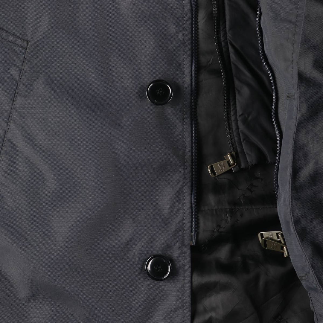 Burberry's BURBERRY LONDON padded Balmacaan coat, women's size XL polyamide Charcoal Vintage Second Hand
