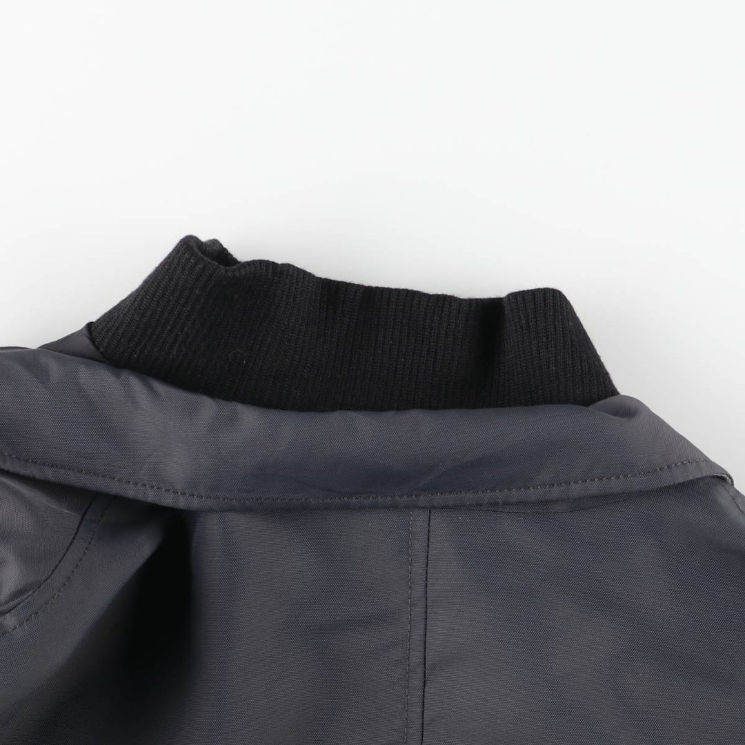 Burberry's BURBERRY LONDON padded Balmacaan coat, women's size XL polyamide Charcoal Vintage Second Hand