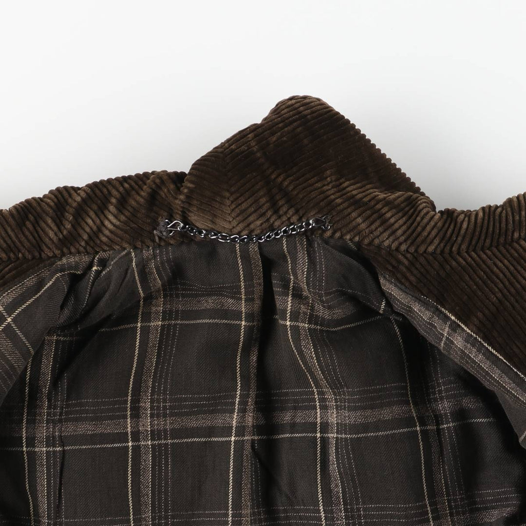 Corduroy jacket, women's size M unclear brown type Vintage Second Hand