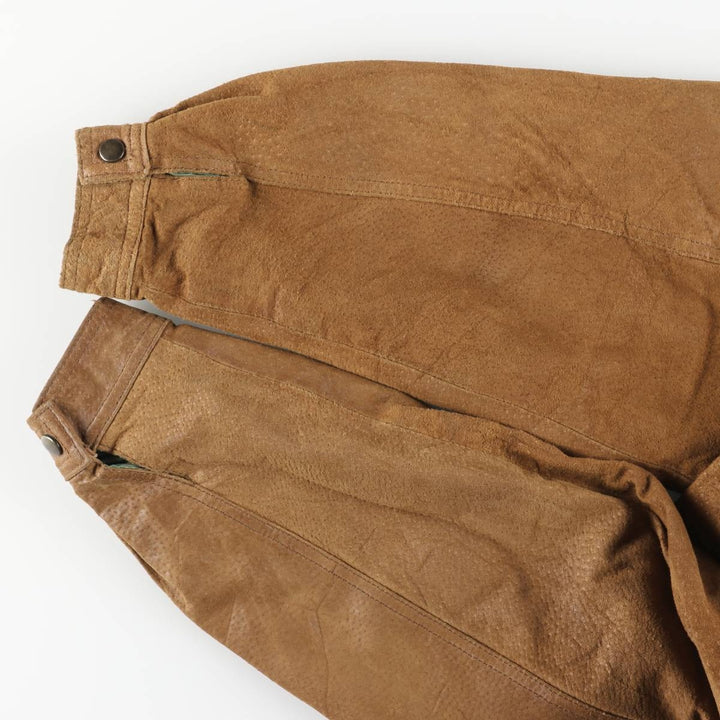 ADVENTURE BOUND Suede Leather Jacket, Men's Size L Genuine Leather Suede Leather brown type Vintage Second Hand