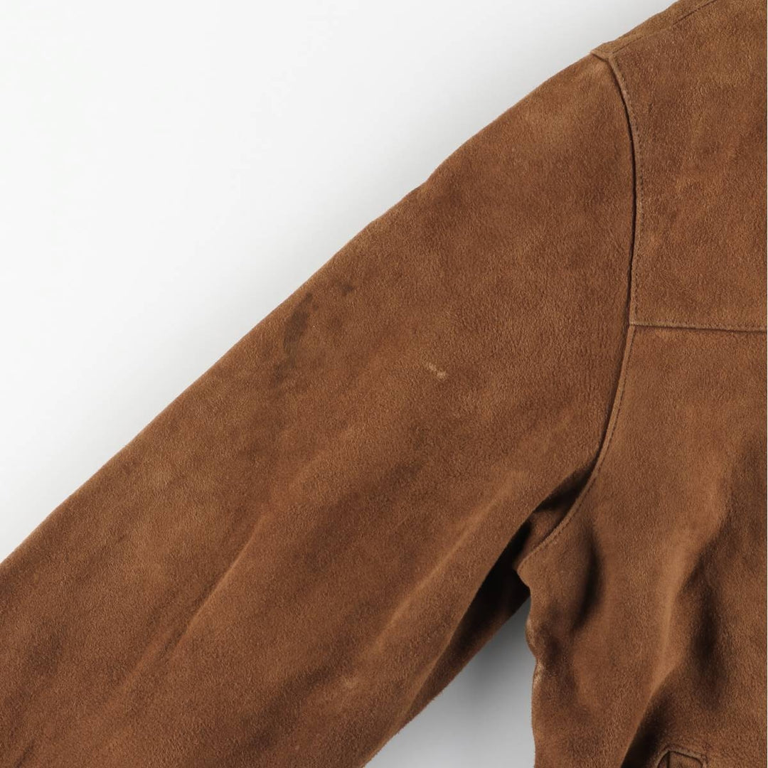 Wilsons Leather Swing Top Suede Leather Sports Jacket, Men's Size XL Genuine Leather Suede Leather brown type Vintage Second Hand