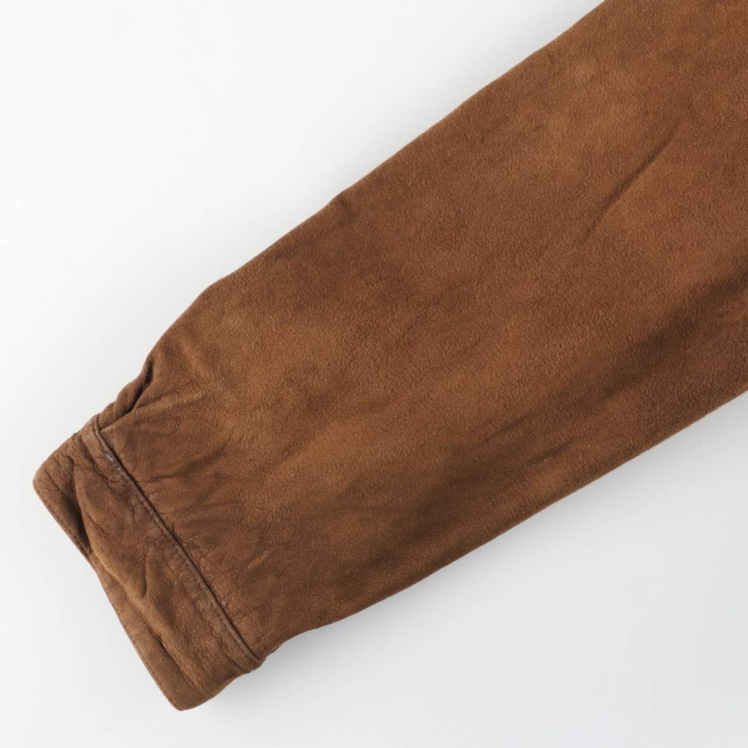 Wilsons Leather Swing Top Suede Leather Sports Jacket, Men's Size XL Genuine Leather Suede Leather brown type Vintage Second Hand