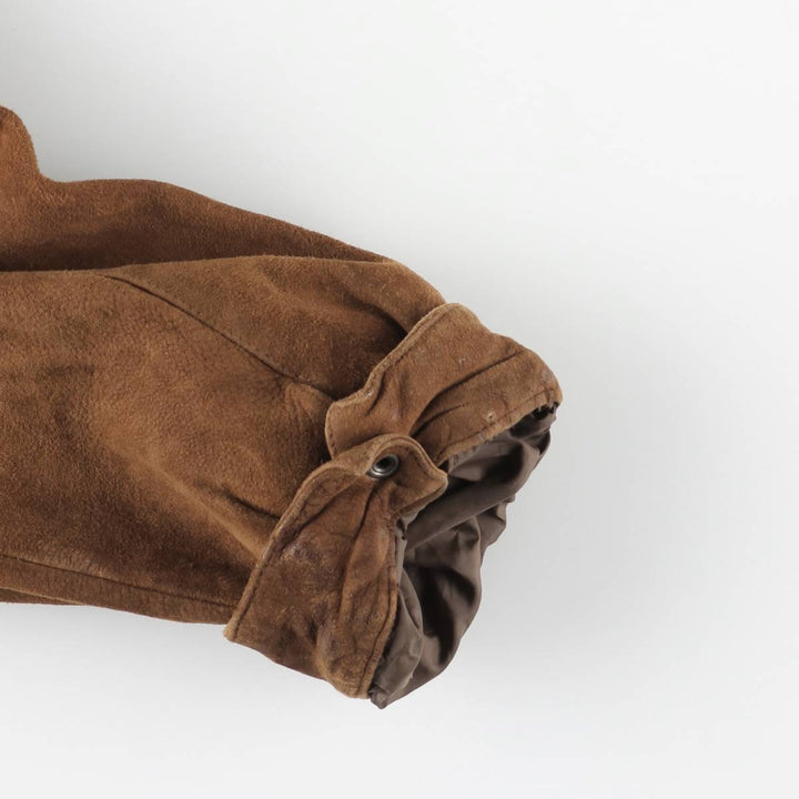 Wilsons Leather Swing Top Suede Leather Sports Jacket, Men's Size XL Genuine Leather Suede Leather brown type Vintage Second Hand
