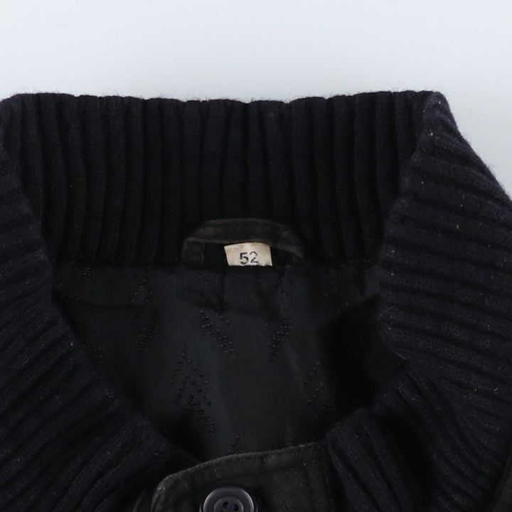 Vintage Balster Jacket, Suede Leather Blouson, Men's Size M Genuine Leather Suede Leather black type Vintage Second Hand