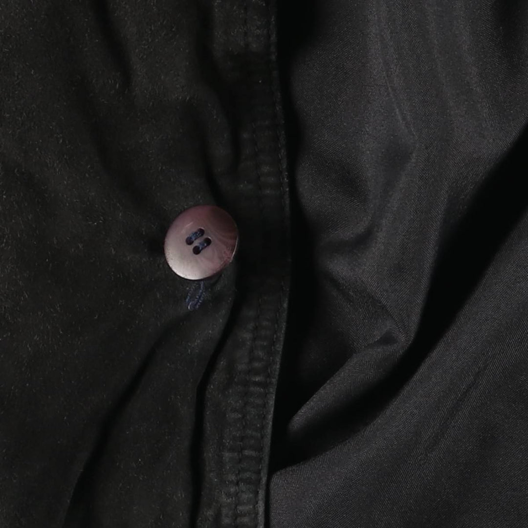 Balster Jacket, Suede Leather Blouson, Men's Size L genuine leather black type Vintage Second Hand