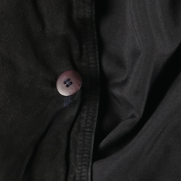 Balster Jacket, Suede Leather Blouson, Men's Size L genuine leather black type Vintage Second Hand