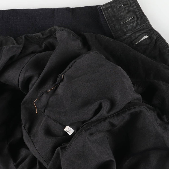 Balster Jacket, Suede Leather Blouson, Men's Size L genuine leather black type Vintage Second Hand