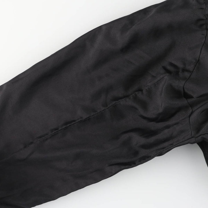 Balster Jacket, Suede Leather Blouson, Men's Size L genuine leather black type Vintage Second Hand