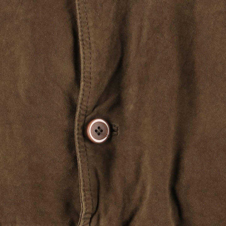 MADDOX Balster Jacket, Suede Leather Blouson, Men's Size L, Vintage Genuine Leather Suede Leather brown type Vintage Second Hand