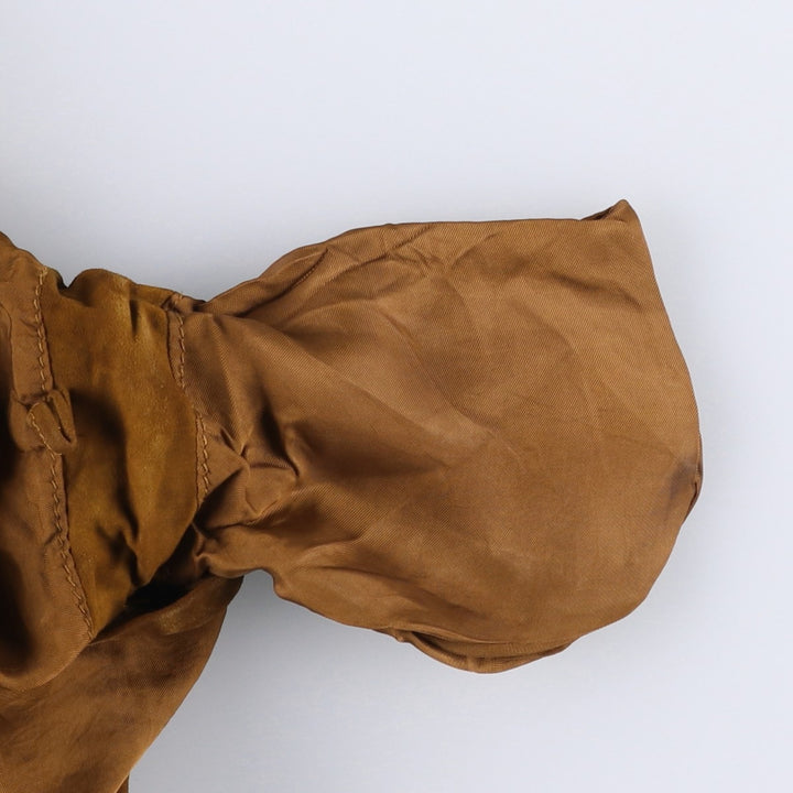 Vintage suede leather balster jacket, made in Italy, size L, men's size L Genuine Leather Suede Leather brown type Vintage Second Hand