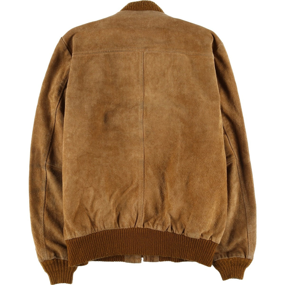 Vintage 1970'S JCPenney suede leather jacket, men's size XL unclear beige type brown Vintage Second Hand