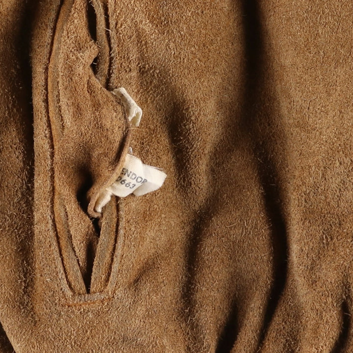 Vintage 1970'S JCPenney suede leather jacket, men's size XL unclear beige type brown Vintage Second Hand