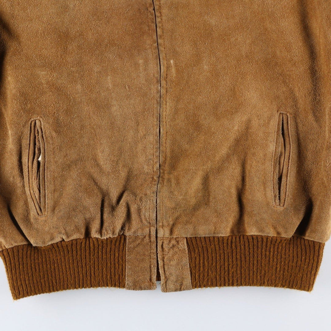 Vintage 1970'S JCPenney suede leather jacket, men's size XL unclear beige type brown Vintage Second Hand