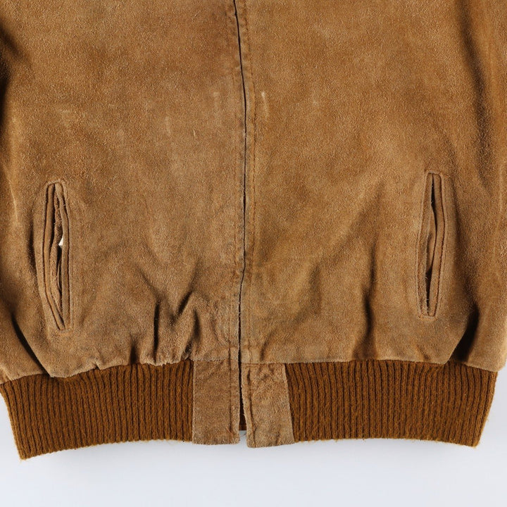 Vintage 1970'S JCPenney suede leather jacket, men's size XL unclear beige type brown Vintage Second Hand