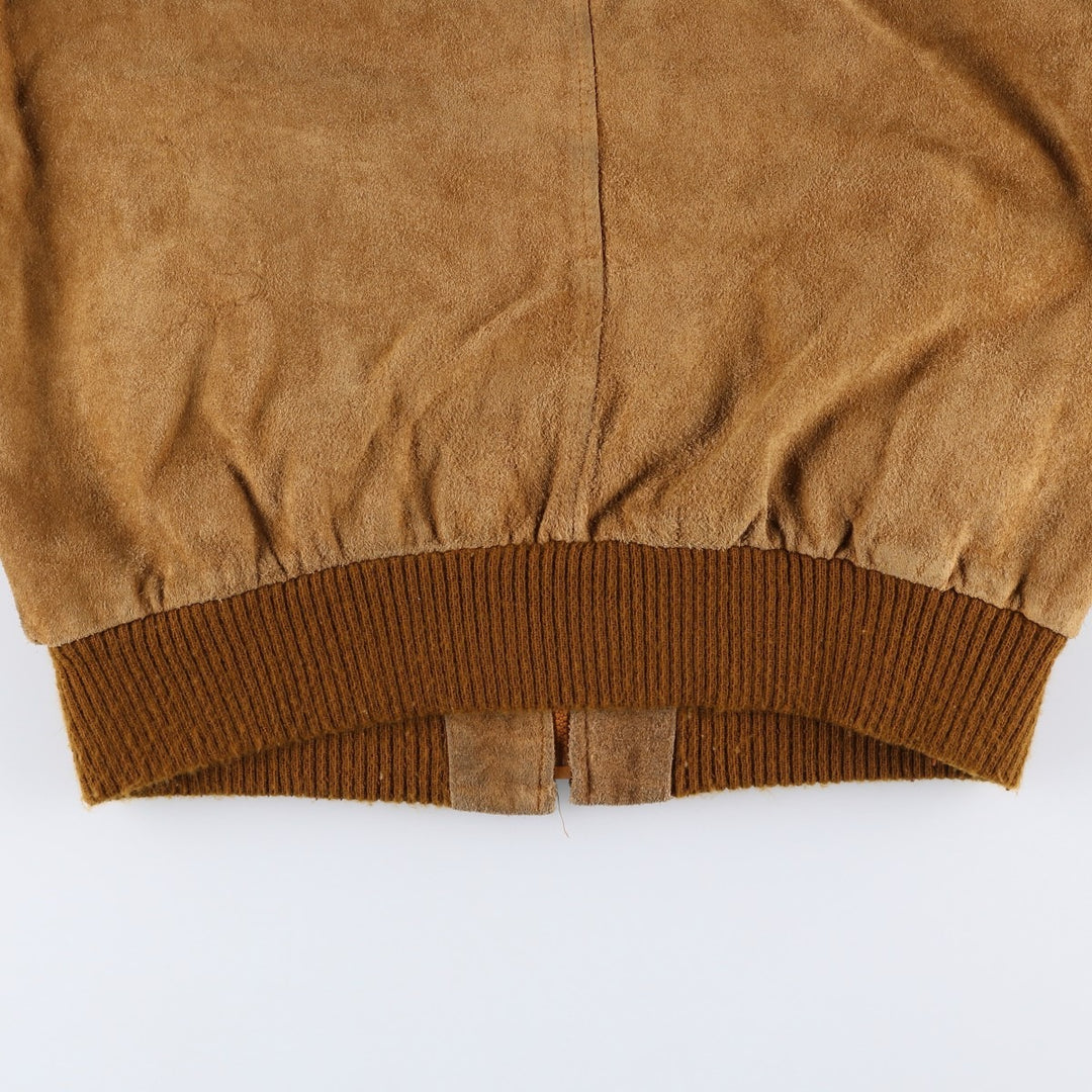 Vintage 1970'S JCPenney suede leather jacket, men's size XL unclear beige type brown Vintage Second Hand