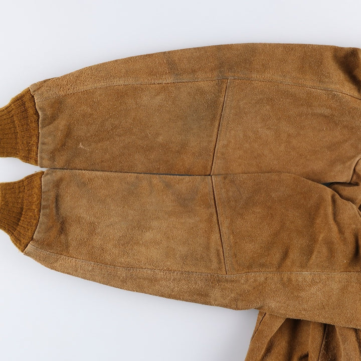 Vintage 1970'S JCPenney suede leather jacket, men's size XL unclear beige type brown Vintage Second Hand