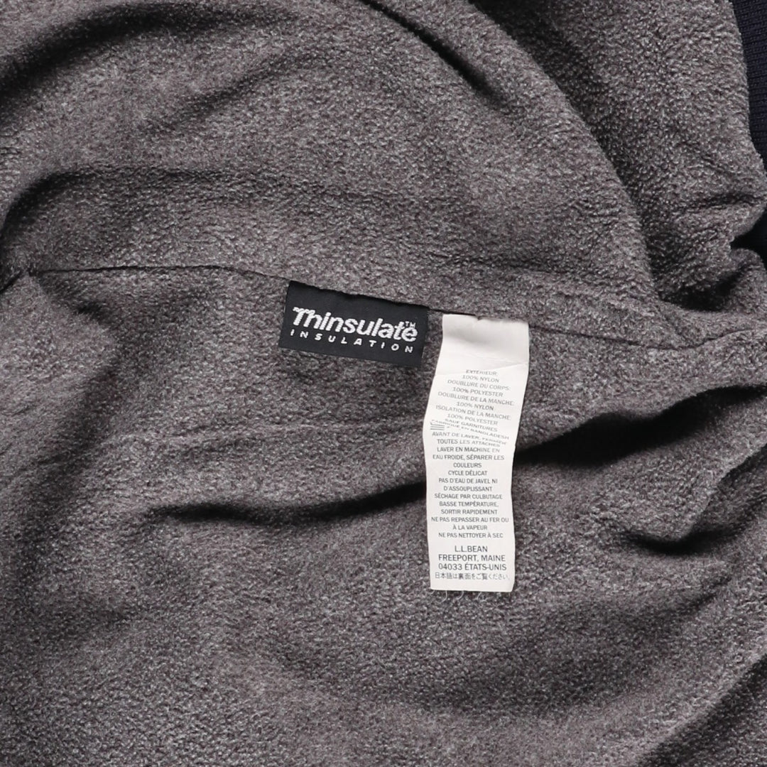 90s-00'S LLBean Padded Puffer Jacket, Men's Size XL Nylon navy blue type Vintage Second Hand