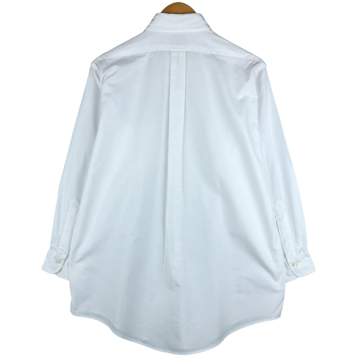 Brooks Brothers Est.1818 Long Sleeve Button Down Shirt Made in USA Men's Size L Supima Cotton white type Vintage Second Hand