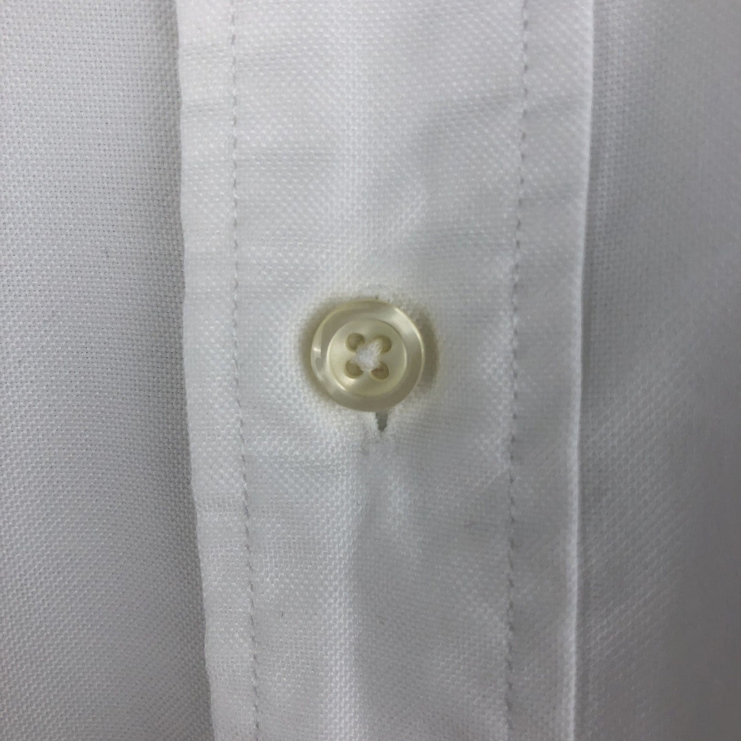Brooks Brothers Est.1818 Long Sleeve Button Down Shirt Made in USA Men's Size L Supima Cotton white type Vintage Second Hand