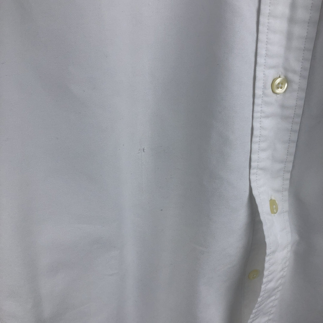 Brooks Brothers Est.1818 Long Sleeve Button Down Shirt Made in USA Men's Size L Supima Cotton white type Vintage Second Hand