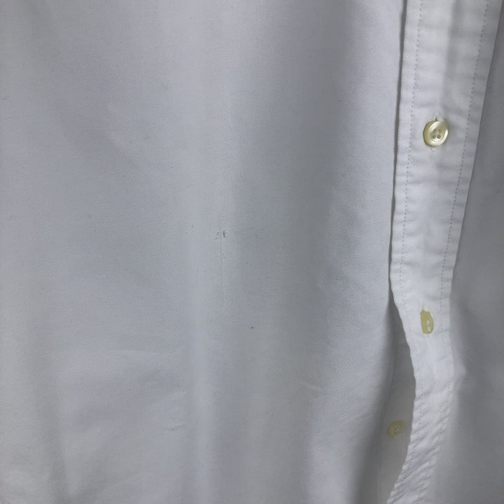 Brooks Brothers Est.1818 Long Sleeve Button Down Shirt Made in USA Men's Size L Supima Cotton white type Vintage Second Hand