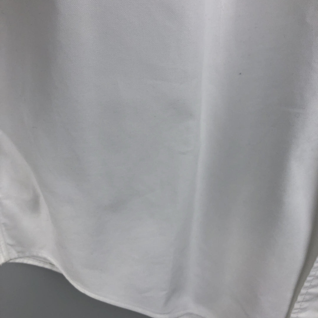 Brooks Brothers Est.1818 Long Sleeve Button Down Shirt Made in USA Men's Size L Supima Cotton white type Vintage Second Hand