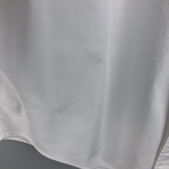 Brooks Brothers Est.1818 Long Sleeve Button Down Shirt Made in USA Men's Size L Supima Cotton white type Vintage Second Hand