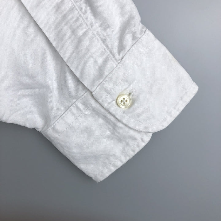 Brooks Brothers Est.1818 Long Sleeve Button Down Shirt Made in USA Men's Size L Supima Cotton white type Vintage Second Hand