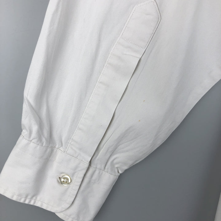 80s-90'S Brooks Brothers Est.1818 Long Sleeve Button Down Shirt Made in USA Men's M Vintage cotton white type Vintage Second Hand