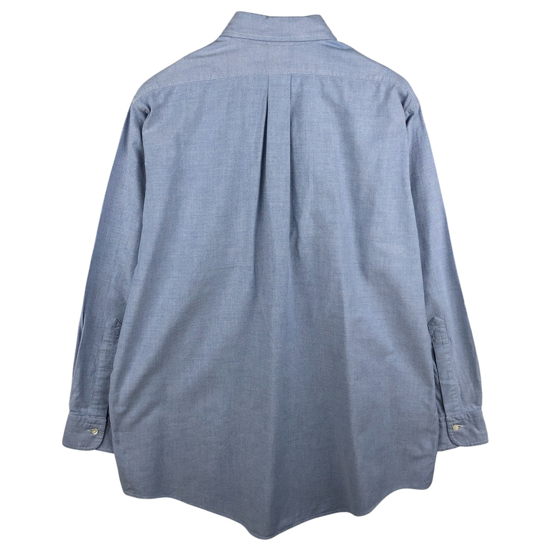Brooks Brothers Est.1818 Long Sleeve Button Down Shirt Made in USA Men's XL Supima Cotton Blue type light blue Vintage Second Hand