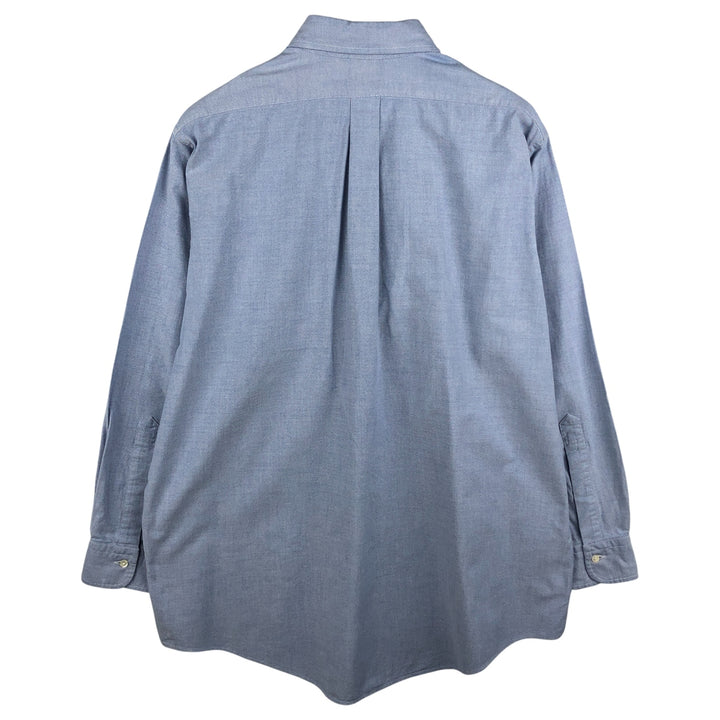 Brooks Brothers Est.1818 Long Sleeve Button Down Shirt Made in USA Men's XL Supima Cotton Blue type light blue Vintage Second Hand