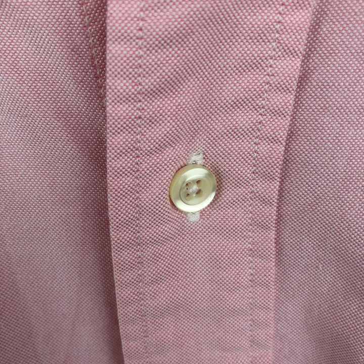 Brooks Brothers Est.1818 Long Sleeve Button Down Shirt Made in USA Men's XL Supima Cotton pink type Vintage Second Hand