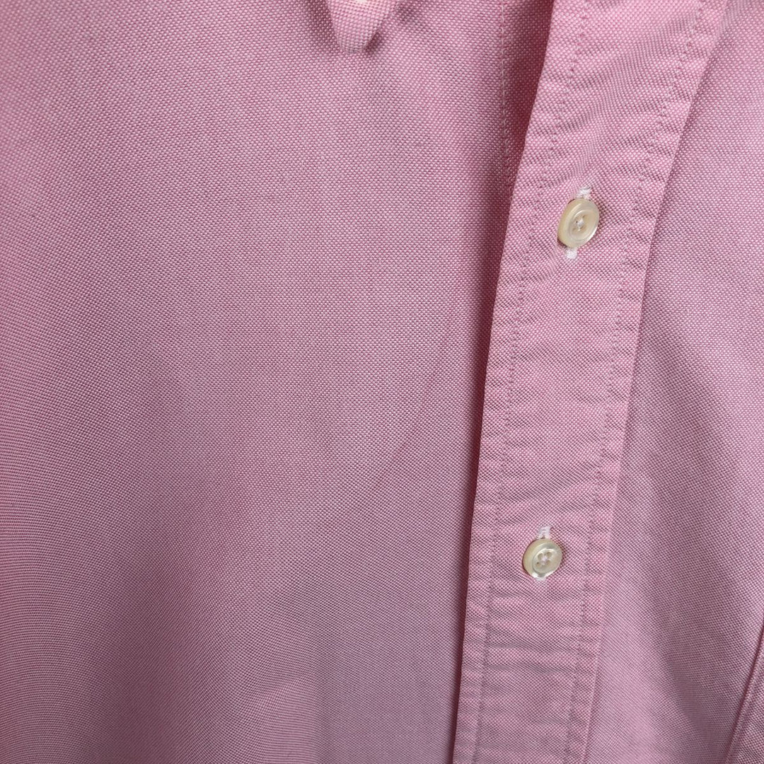 Brooks Brothers Est.1818 Long Sleeve Button Down Shirt Made in USA Men's XL Supima Cotton pink type Vintage Second Hand