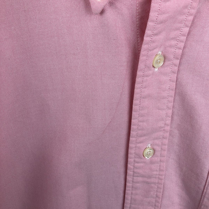 Brooks Brothers Est.1818 Long Sleeve Button Down Shirt Made in USA Men's XL Supima Cotton pink type Vintage Second Hand