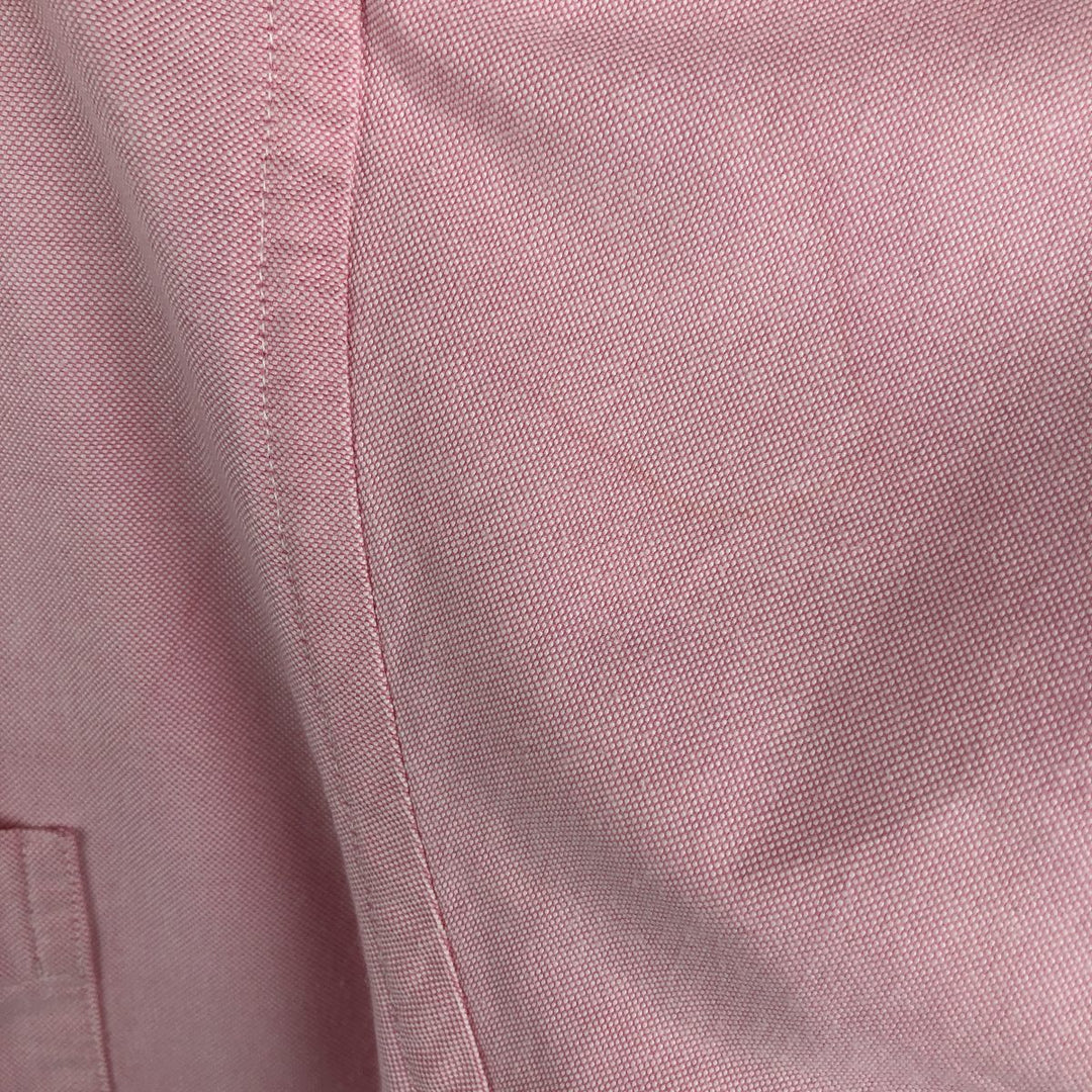 Brooks Brothers Est.1818 Long Sleeve Button Down Shirt Made in USA Men's XL Supima Cotton pink type Vintage Second Hand