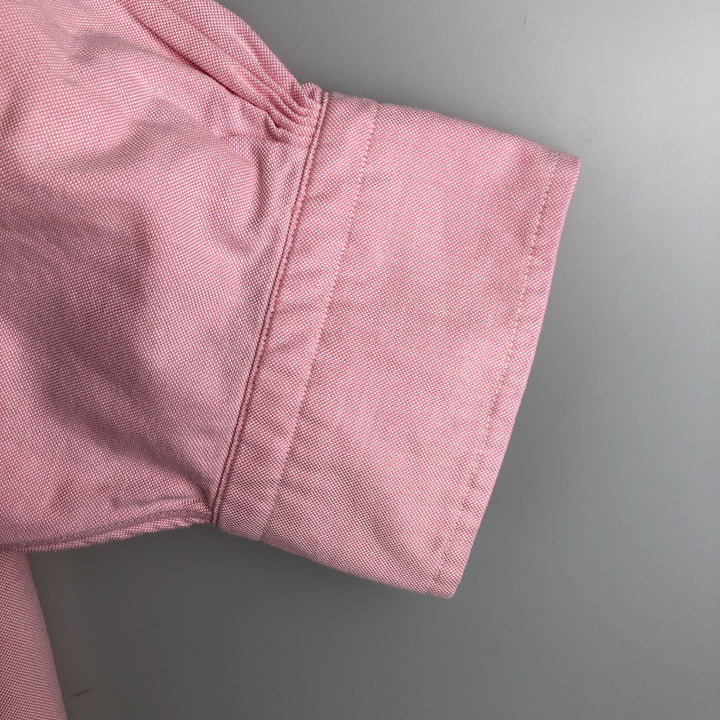 Brooks Brothers Est.1818 Long Sleeve Button Down Shirt Made in USA Men's XL Supima Cotton pink type Vintage Second Hand
