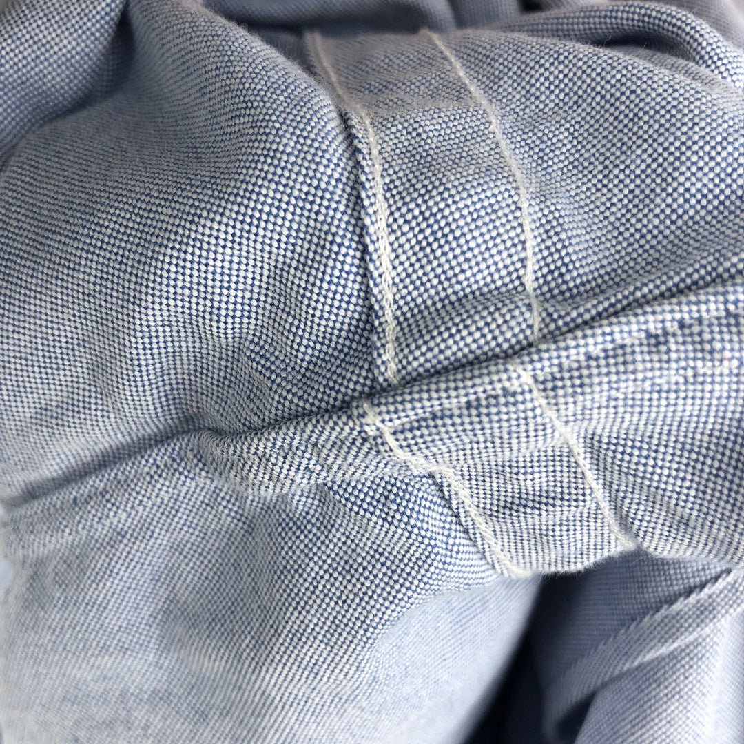 Ralph Lauren CUSTOM FIT long sleeve button down shirt, men's XL size cotton Blue type light blue Vintage Second Hand