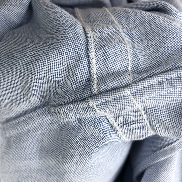 Ralph Lauren CUSTOM FIT long sleeve button down shirt, men's XL size cotton Blue type light blue Vintage Second Hand